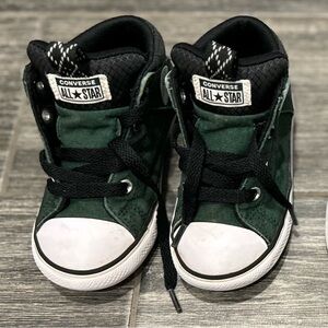 Converse Kids toddler Green High-Top Sneakers Sz 8